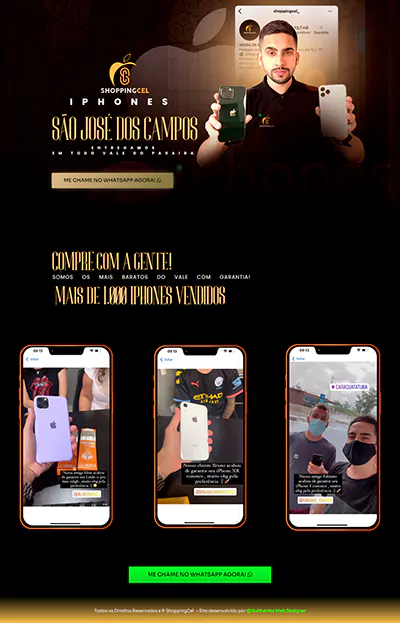 Captura del proyecto ShoppingCel iPhones